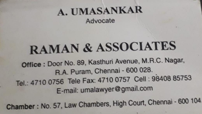 Uma Lawyer (Raman Associates)