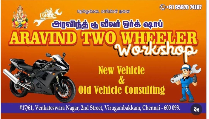Arvinth Two Wheeler Workshop